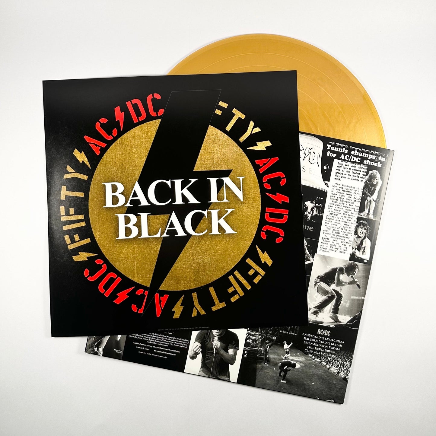 Back In Black (50th Anniversary) (remastered) (180g) (Gold Nugget Vinyl) (+ Artwork Print)