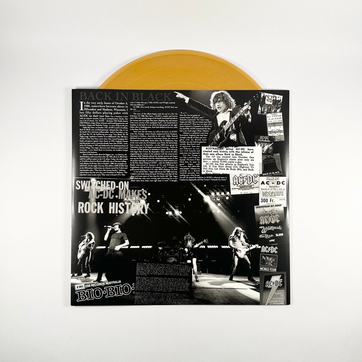 Back In Black (50th Anniversary) (remastered) (180g) (Gold Nugget Vinyl) (+ Artwork Print)