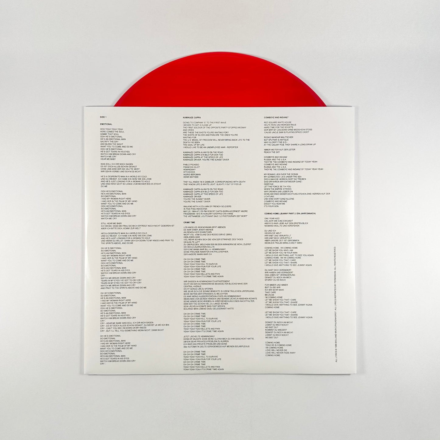 Emotional (30th Anniversary Edition) (2021 Remaster) (180g) (Red Vinyl)