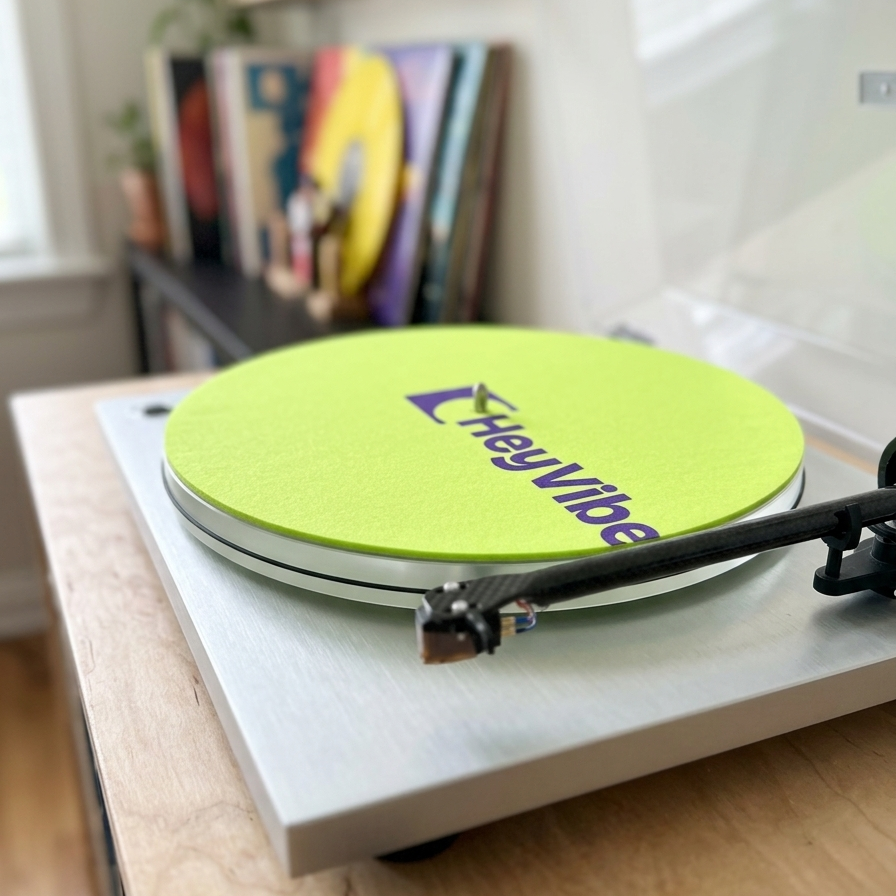 HeyVibe Slipmat – Filz-Plattentellerauflage
